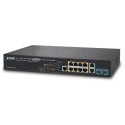PLANET GS-5220-8UP2T2X L3 8-Port 10/100/1000T 802.3bt PoE + 2-Port 10/100/1000T + 2-Port 10G SFP+ Managed Switch